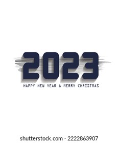 2023, Elegant Happy New Year 2023 design background. Twenty Twenty Three vector design. Suitable for greeting card, poster and banner. Happy New Year 2023, 2023 Happy New year with Abstract shiny colo