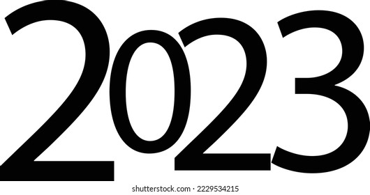 Afiche o tarjeta de Año Nuevo frente al año 2023, celebrar año nuevo 2023, frente al año nuevo 2023