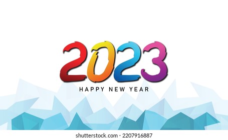 2023. Happy new year 2023. 2023 abstract background. 2023 design similar for greetings, invitations, templates, websites, banners, or backgrounds.