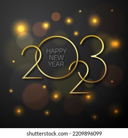 2023 Happy New Year. Abstract background for banner, poster or postcard.