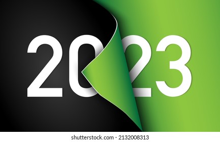 2023 Happy New Year Background Design. Vector Illustration.