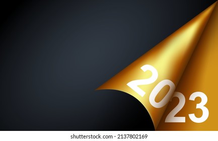 2023 Happy New Year Background Design. Greeting Card, Banner, Poster. Vector Illustration.