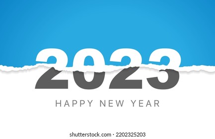 2023 Happy New Year Background Design. Greeting Card, Banner, Poster. Vector Illustration.