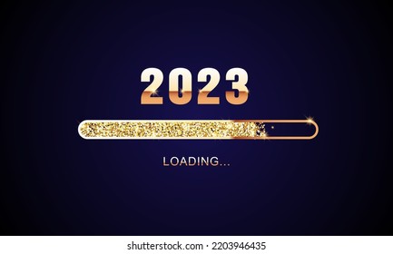 2023 Happy New Year Background Design. Greeting Card, Banner, Poster. Vector Illustration.