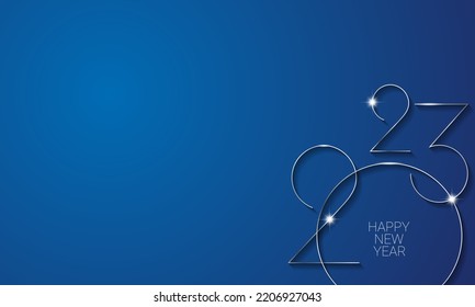 2023 Happy New Year Background Design. Banner, Poster, Greeting Card. Vector Illustration.