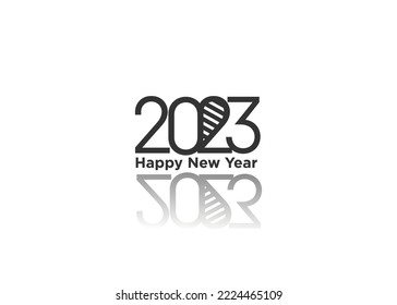 2023 Happy New Year Background Design. Greeting Card, Banner, Poster. Vector Illustration.