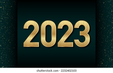 2023 Happy New Year Background Design. Greeting Card, Banner, Poster. Vector Illustration.