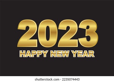 2023 Happy New Year Background Design.