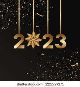 2023 Happy New Year Banner Background, 2023, New Year, Background