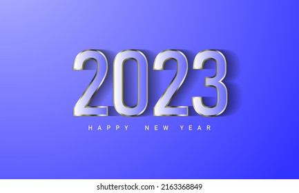 2023 Happy New Year Blue 260nw 2163368849 