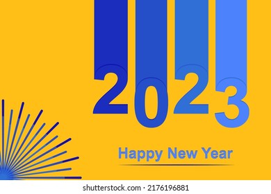 2023 happy new year design