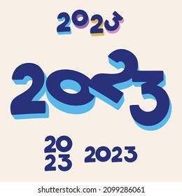 2023 HAPPY NEW YEAR numbers