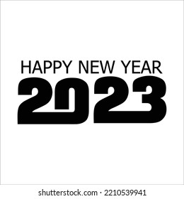 2023 happy new year text design for calendar, invitation, poster and party. traditional celebration party.