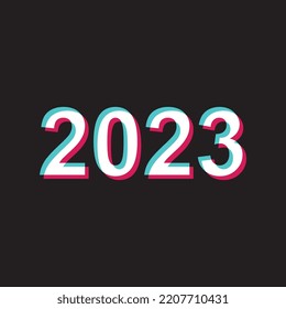 2023. Happy new year 2023. 2023 vector design illustration. 2023 design similar for greetings, invitations, backgrounds, card, templates, banners, or websites.