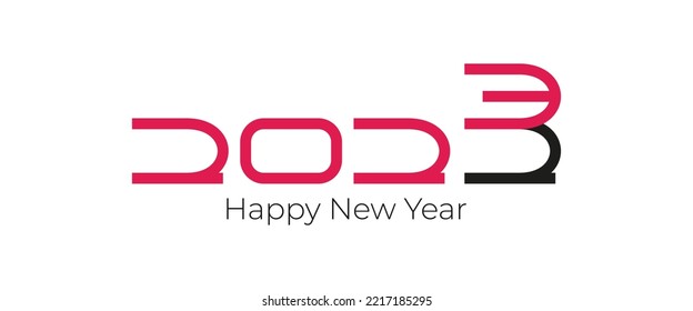 2023 happy new year vector design. illustration celebration template background