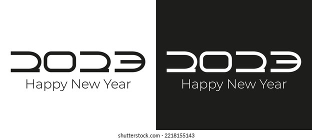 2023 happy new year vector design. illustration celebration template background