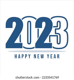 2023 happy new year vector This design is perfect for t-shirts, posters, cards, mugs and more. vector in the form of eps and editable layers