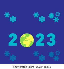 2023 Happy new year vector design. Christmas and New Year background 2023