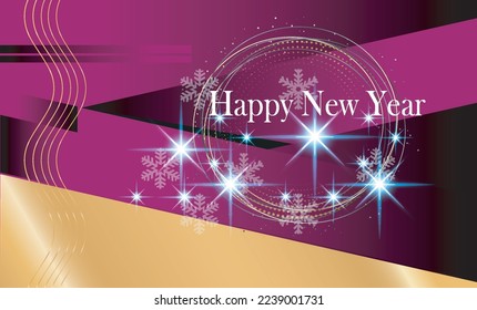 2023 Feliz año nuevo de fondo vectorial
