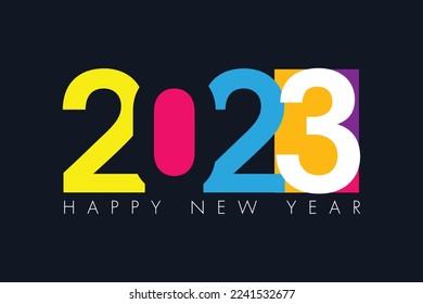 2023 Happy New Year Vector