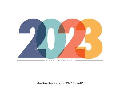 2023 Happy New Year Vector