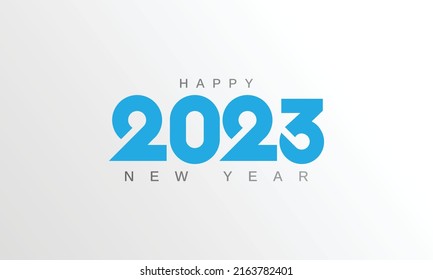 2023 letter logo. Creative concept of 2023 typeface logo