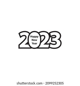 2023 logo design vector illustration.