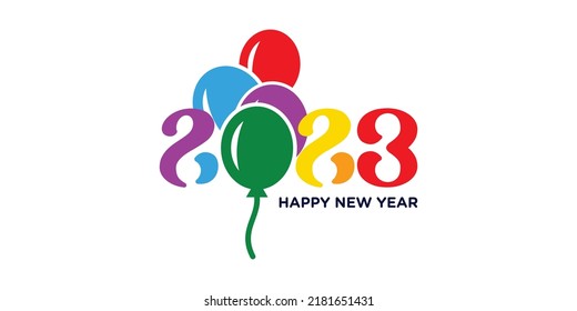 2023 logo, with flying balloon concept