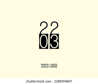 2023 logo vector design for new year