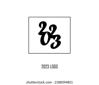 2023 logo vector design for new year