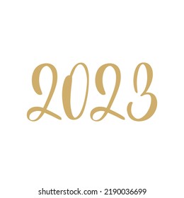 2023. Merry Christmas and Happy New Year lettering. Winter holiday greeting card, xmas quotes and phrases illustration set. Typography collection for banners, postcard, greeting cards, gifts