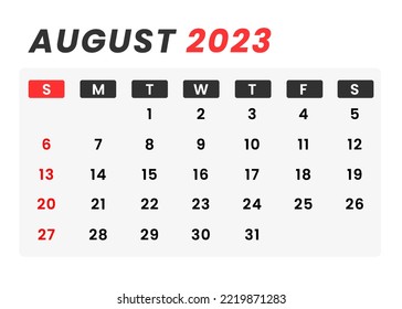2023 monthly calendar design template, easy to apply and full edit font