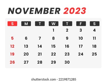 2023 monthly calendar design template, easy to apply and full edit font