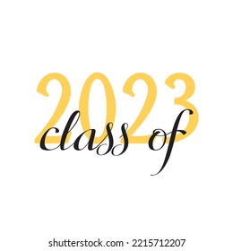 2023 New Academic Year, Class Graduation. On White Background.