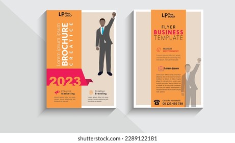 2023 new cover report template design for your business. flyer design,corporate, abstract design