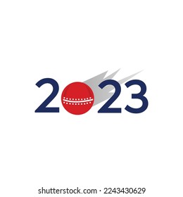 2023 new year design template with typography logo. minimalistic modern background for cover, banner and card