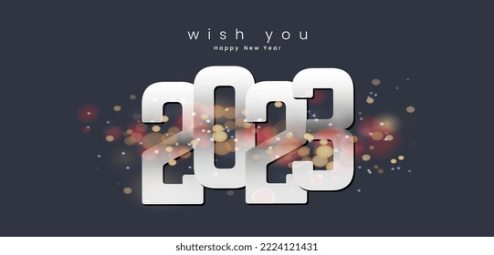 2023 new year Occasion banners vector design, A happy New Year 2023 poster concept vector, illustration.