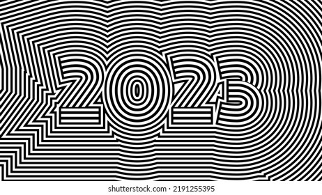 2023 New Year Optical Illusion 260nw 2191255395 