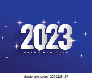2023 new year shiny background with sparkles vector  