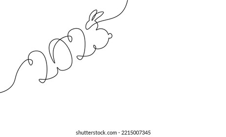 2023 New Year single continuous line art. Holiday greeting card headline decoration. Date numbers concept design. One sketch outline drawing white vector illustration