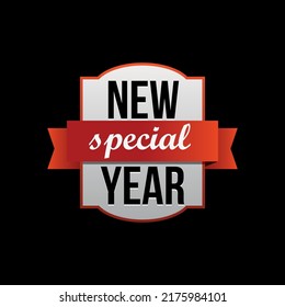 2023 New Year Special Sale banner template design, black background advertising concept. sale poster tag