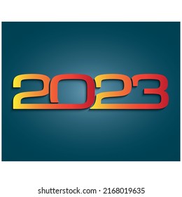 2023 new year vector background. Cover of card for 2023 Creative design for your greetings card, calendar, invitation, brochure, poster, album 