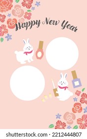 2023 New Year's card for nail salons