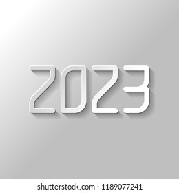 2023 Number Icon Happy New Year Stock Vector (Royalty Free) 1189077241 ...