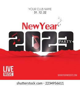 2023 Social Media Post Vector Art