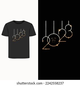 Vector de diseño de camisetas de 2023