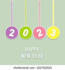 2023 Text Design. Vector '2023' Typography Illustration Design Element for New Year 2023 Social Media Post, Greeting Card, Banner, Poster. Vector illustration.