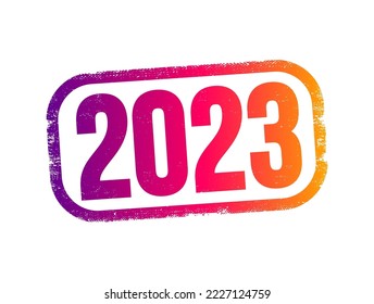 Textstempel 2023, Konzept für Präsentationen und Berichte