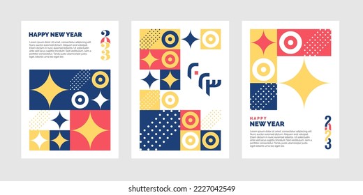 2023 Tri-Fold Brochure Design. Happy New Year Template