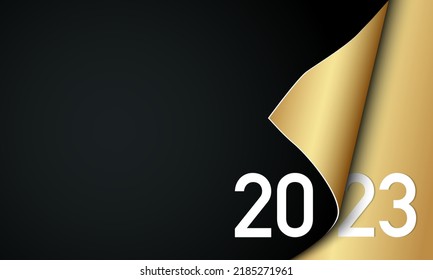 2023 Vector Background. Greeting Card, Banner, Poster. Vector Illustration.